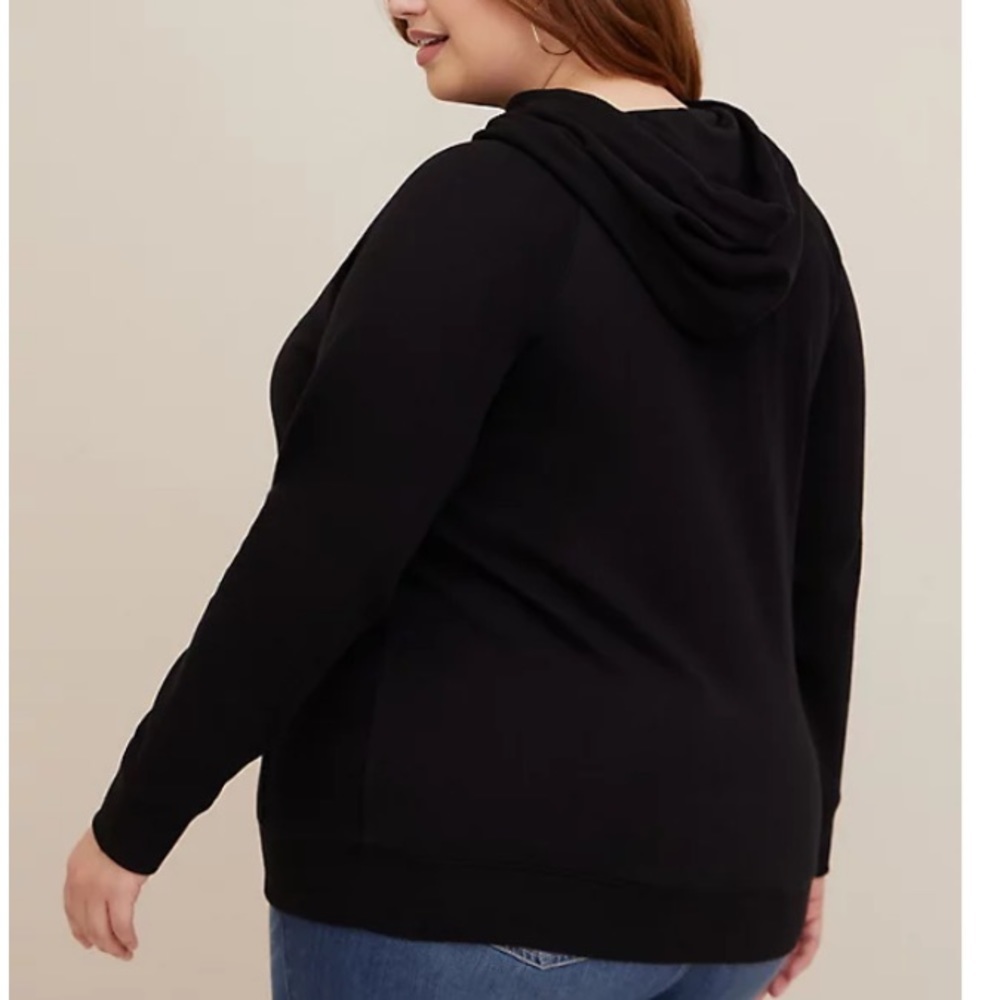 TORRID NWT WARNER BROS. LORD OF THE RINGS COZY FLEECE RAGLAN HOODIE - Picture 5 of 6